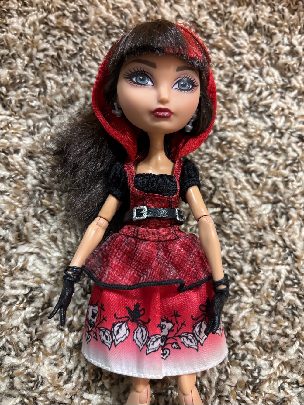 Mattel Ever After High Cerise Red Hood Fashion Doll. No Shoes